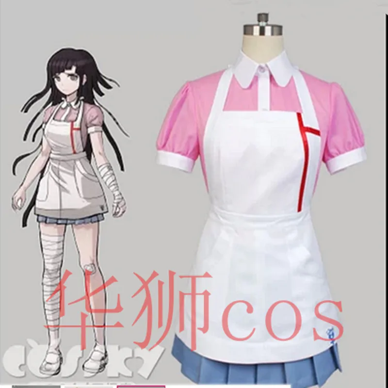 S 3XL изготовление размеров под заказ Danganronpa2 Аниме игра Новый мультфильм Cos Mikan Tsumiki