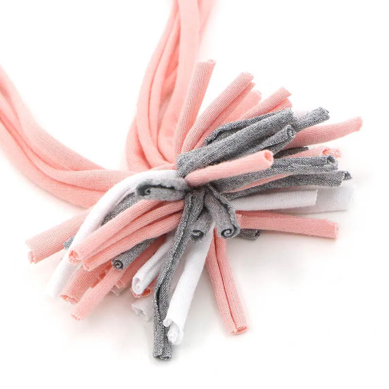 GZHilovingL Fashion Spring And Summer Satin Baby Girl Pom Elastic Headbands Cotton Tassel Flower Headband For Newborn | Детская одежда