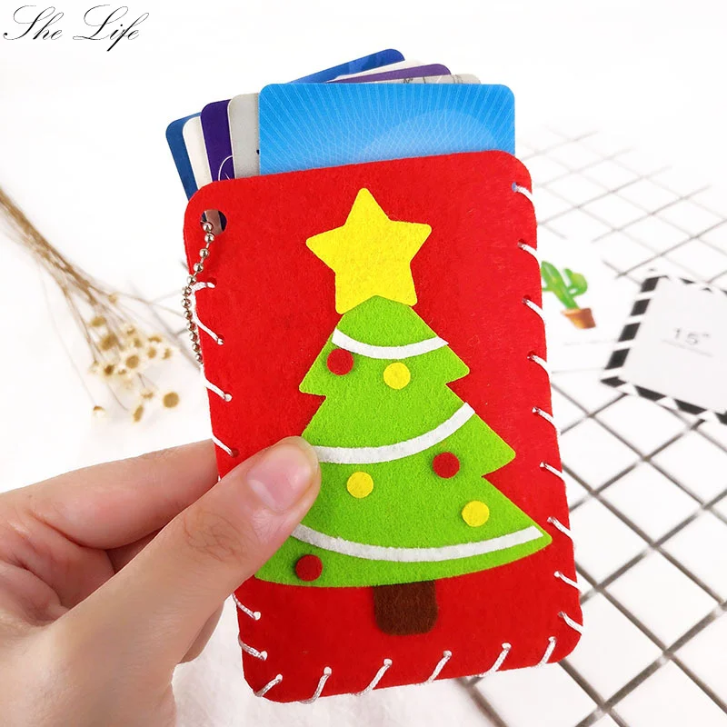 Нетканый DIY Войлок посылка автобус держатель для карт посылка детский сад ручной работы ткань праздничный подарок Обучающие игрушки