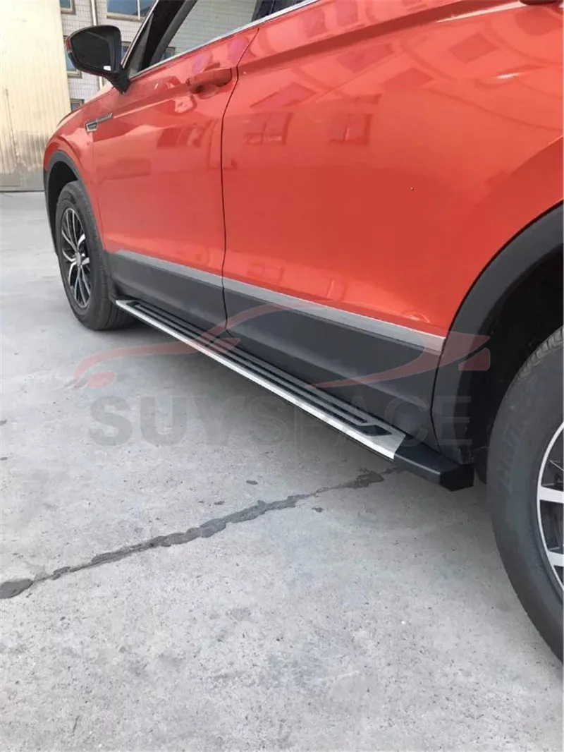 Алюминий, пригодный для VW Tiguan L LWB шаг в сторону подножку Нерф Бар автомобиль-Стайлинг стиль