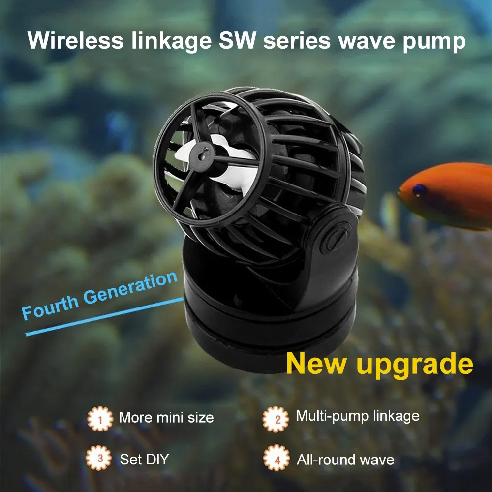 Водяной насос RW Новое обновление версии Jebao SW2 SW4 SW8 SW15 Wavemaker с умный контроллер центробежный насос для рифовый морской аквариум для Рыбок