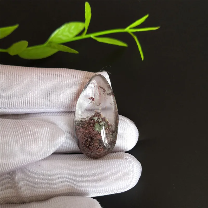 

AA++Natural Red Ghost Phantom Garden Quartz Pendant Crystal Stones Minerals Christmas Halloween Lover Gift