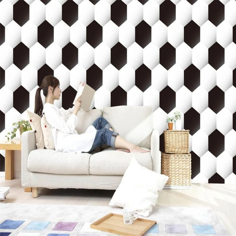 Трехмерные фотообои с изображением футбола 3D обои для гостиной спальни