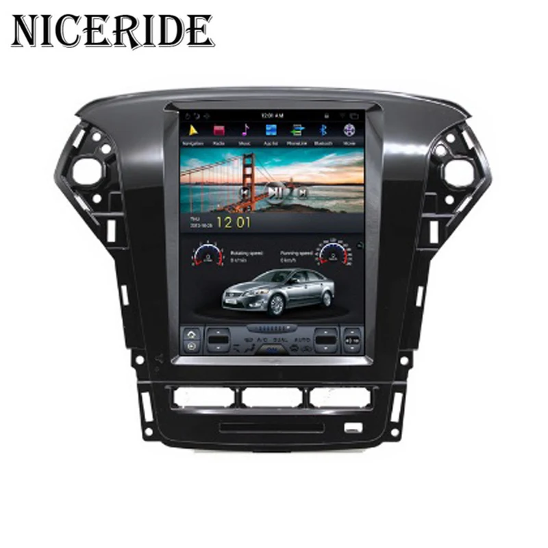 Android 7 1 GPS Navi 10 4 &quotвертикальный экран Tesla стиль автомобильный DVD мультимедиа для Ford