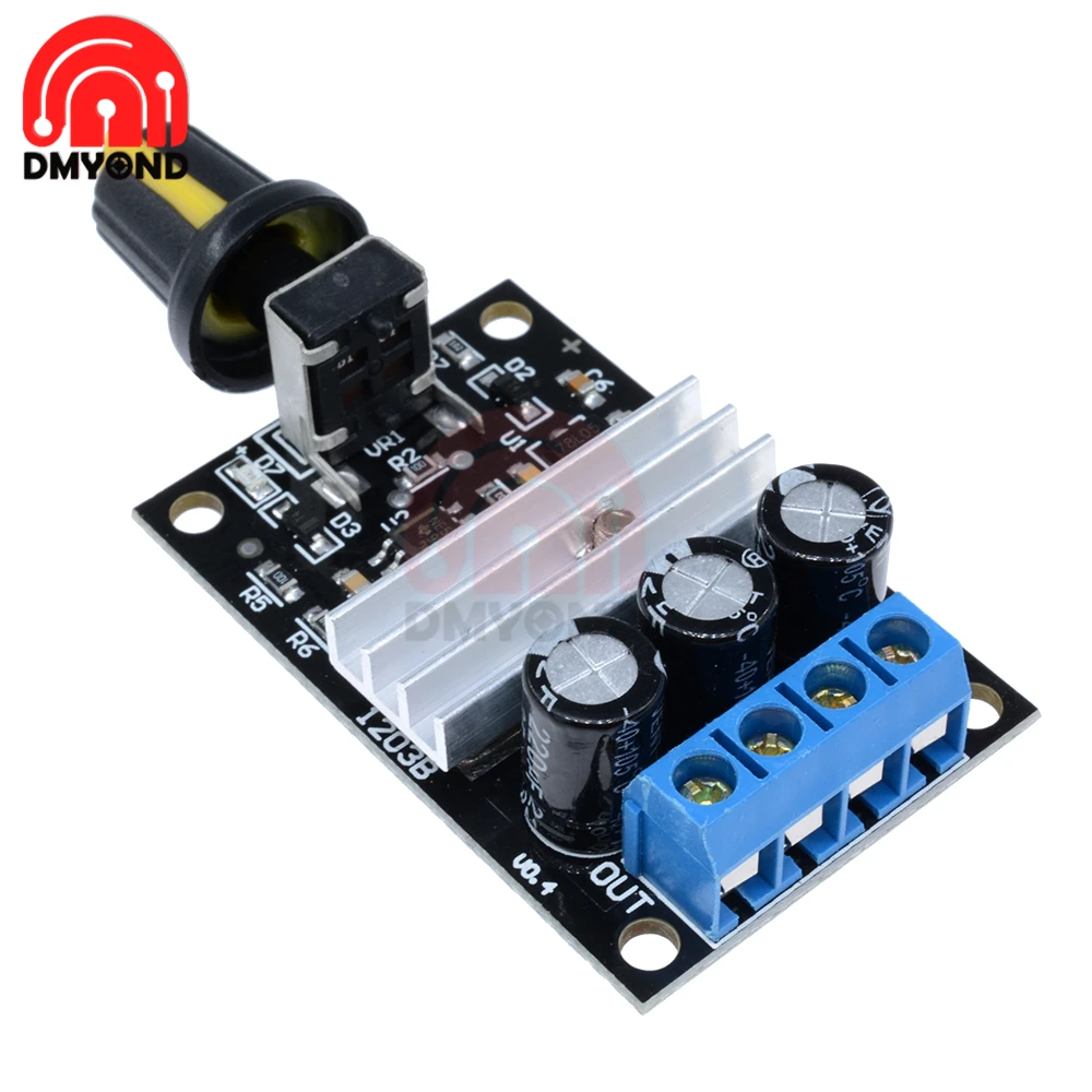 Регулируемый регулятор напряжения с переключателем потенциометра |