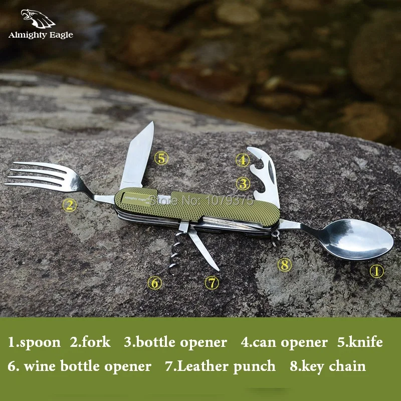 Бесплатная доставка портативный складной инструмент для кемпинга посуда из