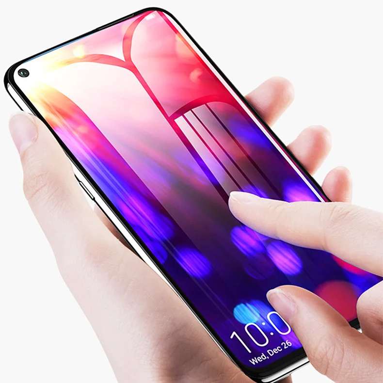 2 шт Полное клеевое закаленное стекло для huawei Honor View 20 полное покрытие 9H защитная пленка протектор экрана для Honor V20