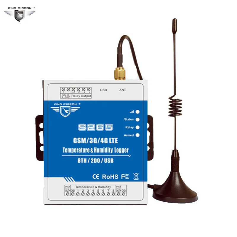 S265 регистратор данных сигнализации 2 г/3g/4 г Температура влажность GSM контроллер