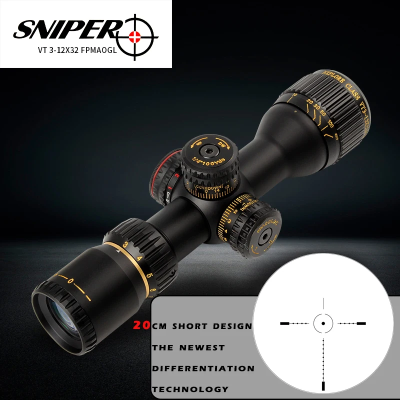 Охотничий Компактный Оптический Прицел SNIPER VT 3 12X32 тактический оптический прицел