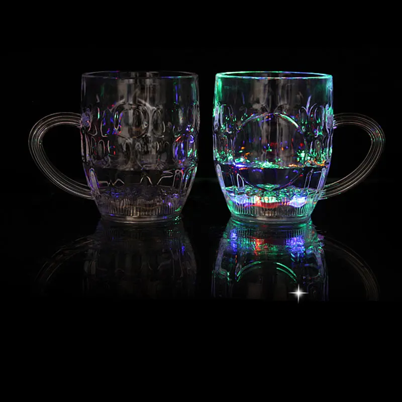 Разноцветная светодиодная пивная кружка бочка для напитков мигающий мерцающий