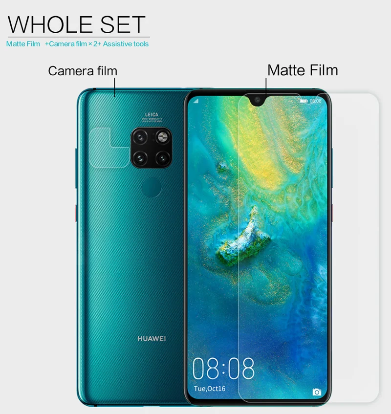 Nillkin HD прозрачная защитная пленка для экрана huawei mate 20 X 20X