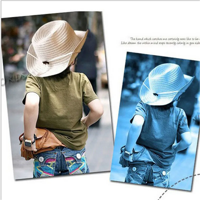 Если мечта персик Новинка 2017 года детские соломенная шляпка Летняя Детская