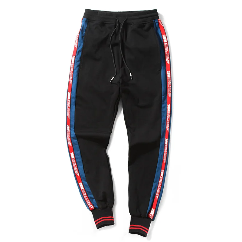 Вертикальные бахромы переплета ноги с буквенным принтом модные уличные