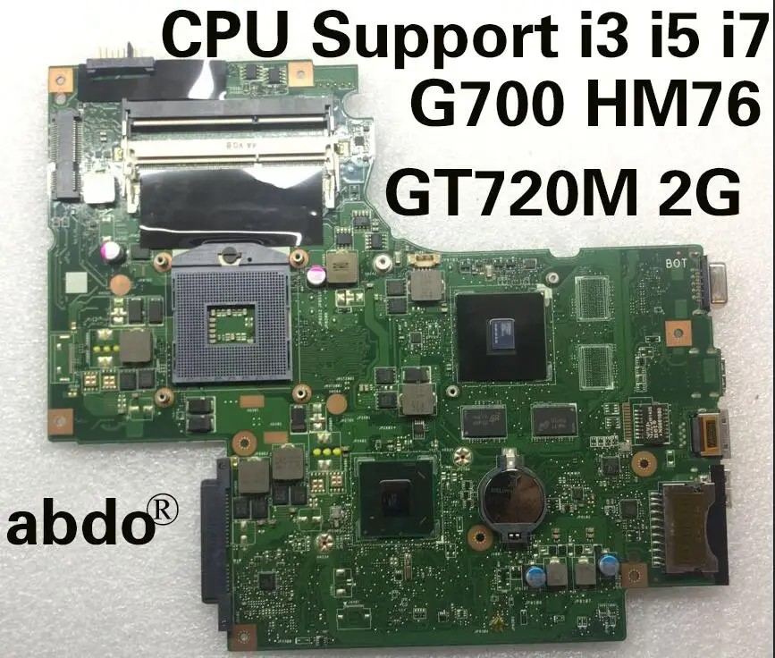Материнская плата abdo G700 для ноутбука BAMBI основная плата REV: 2,1 11S102500433 подходит для lenovo G700 ноутбук PC