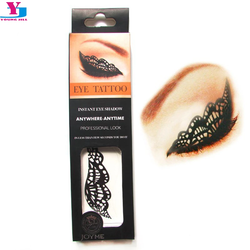 Новинка Бабочка тени для век таттту маска вспышка Временные татуировки Harajuku