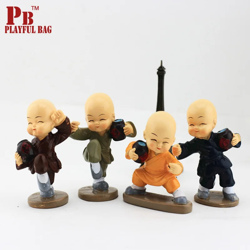 PB игривый мешок 4 шт. Китайский кунг фу шаолин храм монах Пьяный мастер мини