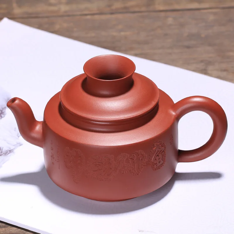 Purple Sand Teaware Gongdao Pot Dahongpao Qiankun Wholesale and Customized Carving Factory | Дом и сад