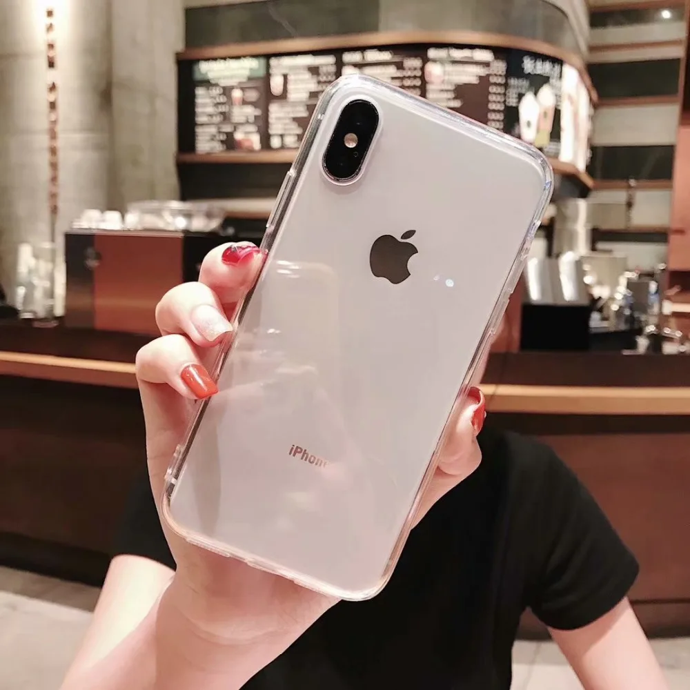 Чехол для iphone XS Max XR X Жесткий Пластиковый Акриловый Прозрачный чехол 6 6S 7 8 Plus |