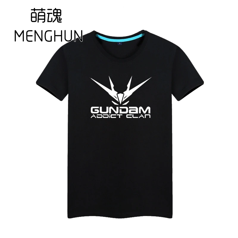 

Cool men's cotton t shirt anime fans for men Gundam t shirt various color cotton tee ac472