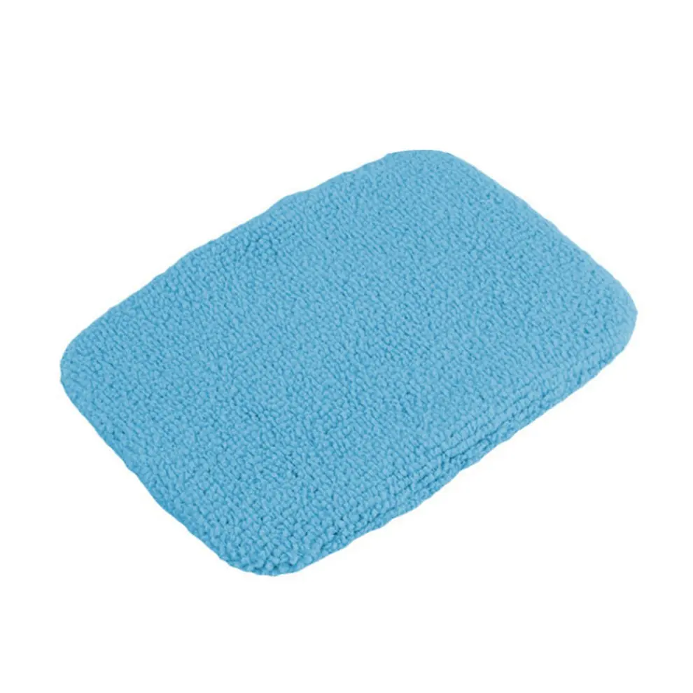 Light Blue Cloth Green/Blue Microfiber Long Handle Car Wash Brush Auto Window Clean Car Window Windshield Cloth Clean Tools Washable Shine Handy - Цвет: Light Blue Cloth
