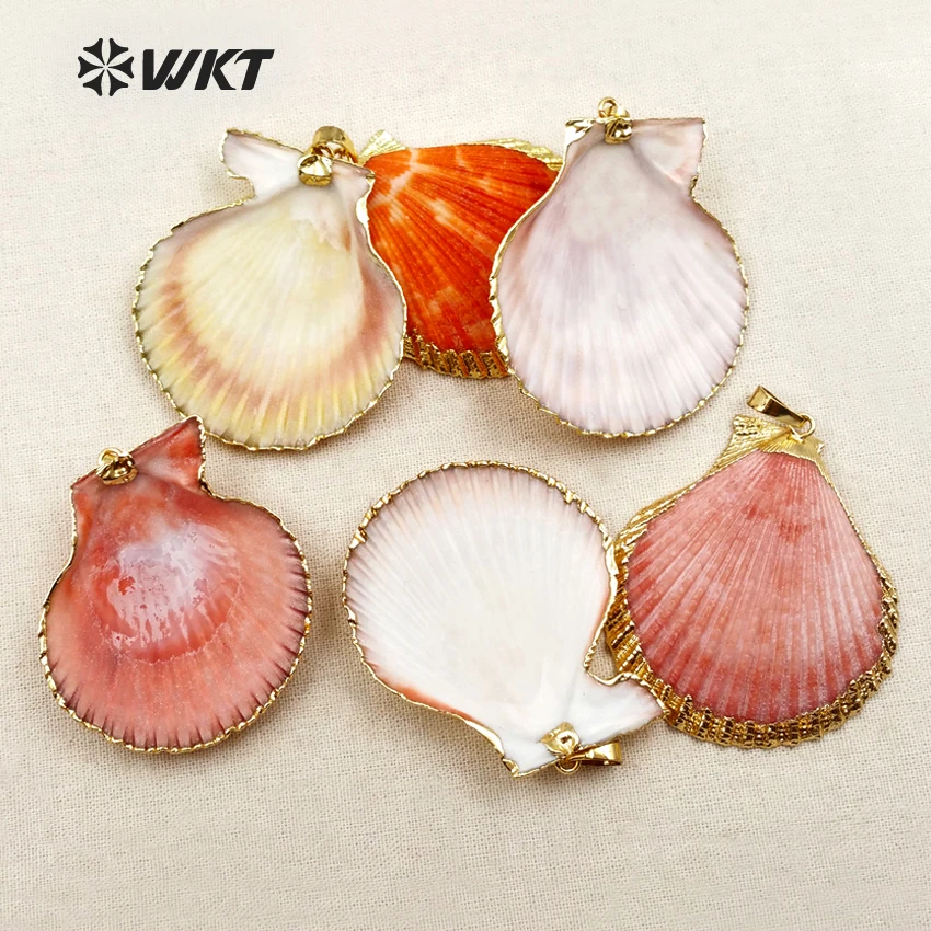 WT-JP006 WKT красочный специальный кулон в виде ракушки для модных женских ювелирных