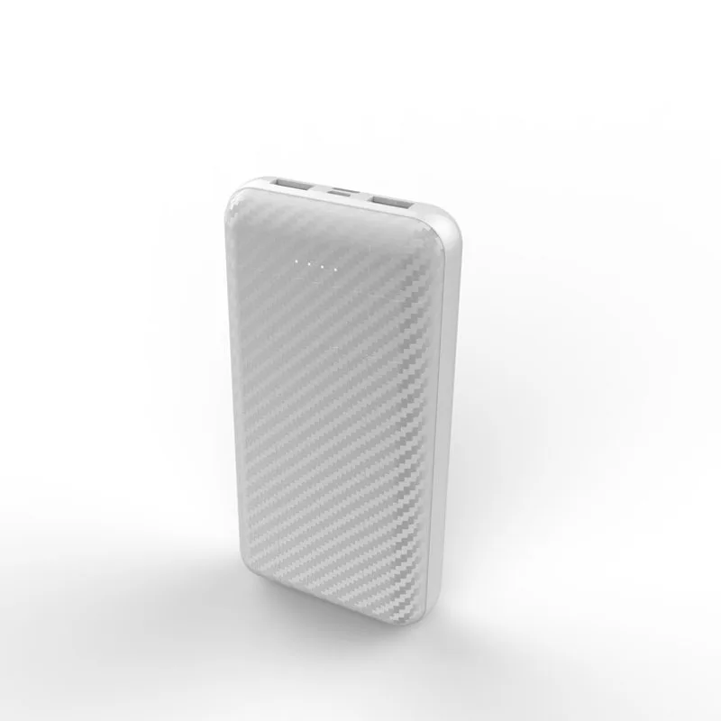 White 20000 мАч Мини банк питания портативное USB зарядное устройство 20000 мАч банк питания для iPhone samsung Xiaomi внешний аккумулятор банк питания - Цвет: White