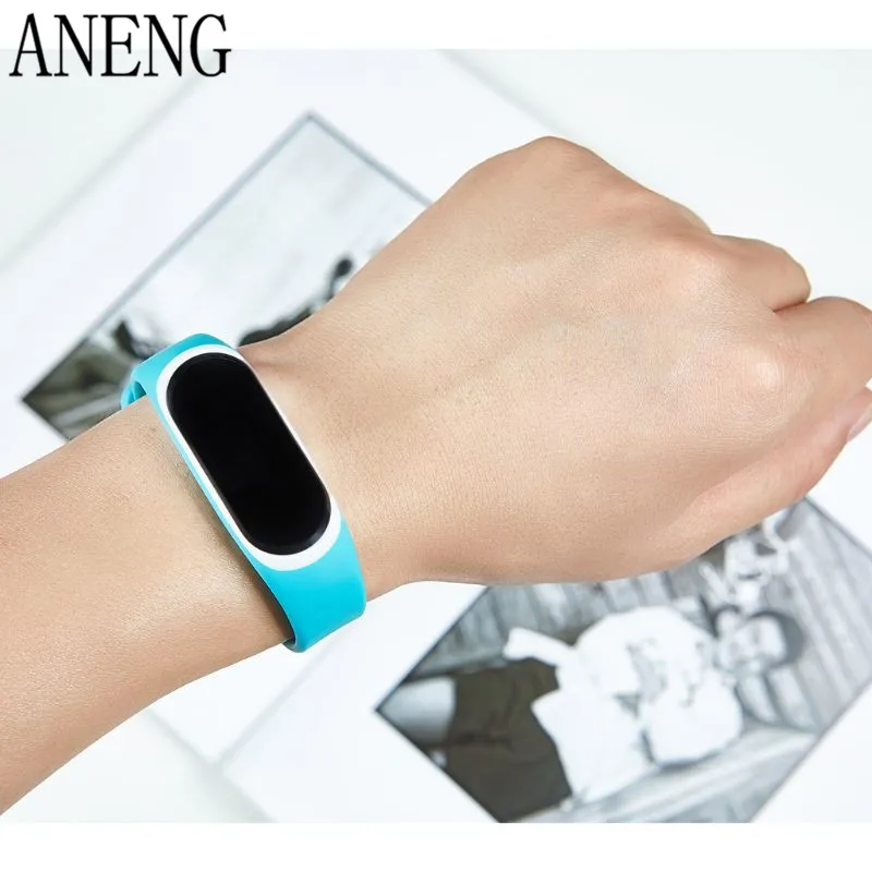 Силиконовые Красочные Браслет спорта ремешок для Xiaomi Эй плюс Smartband