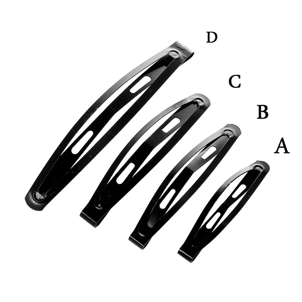 12pcs/lot Black Tone Snap Hair Clips 45/61/78mm Craft Bow Handmade DIY Accessories for Girl Hairgrip Clip Styling - купить по