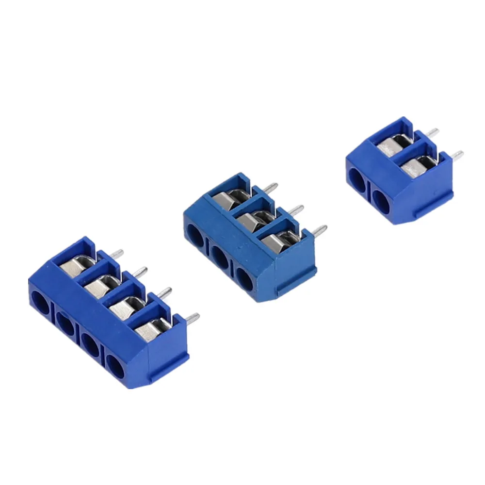 20 шт прямой штекер в винт PCB клеммный блок разъем 5,08 мм Шаг Буле KF-301 2Pin 3Pin 4Pin