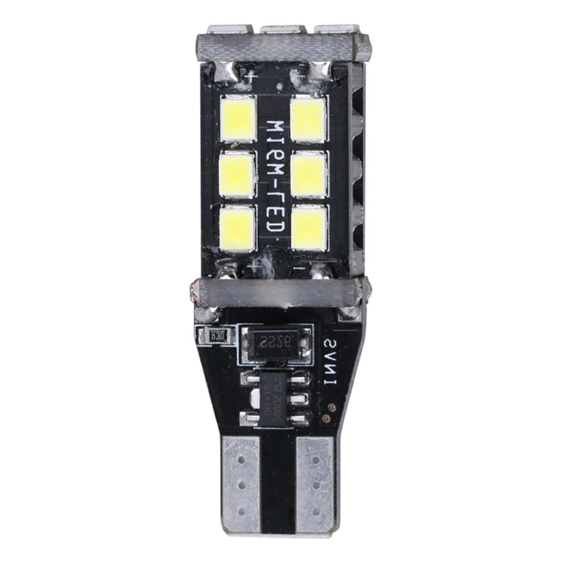 2 шт. T15 W16W 921 912 супер яркая 2835 15SMD светодиодная автомобильная лампа заднего хода