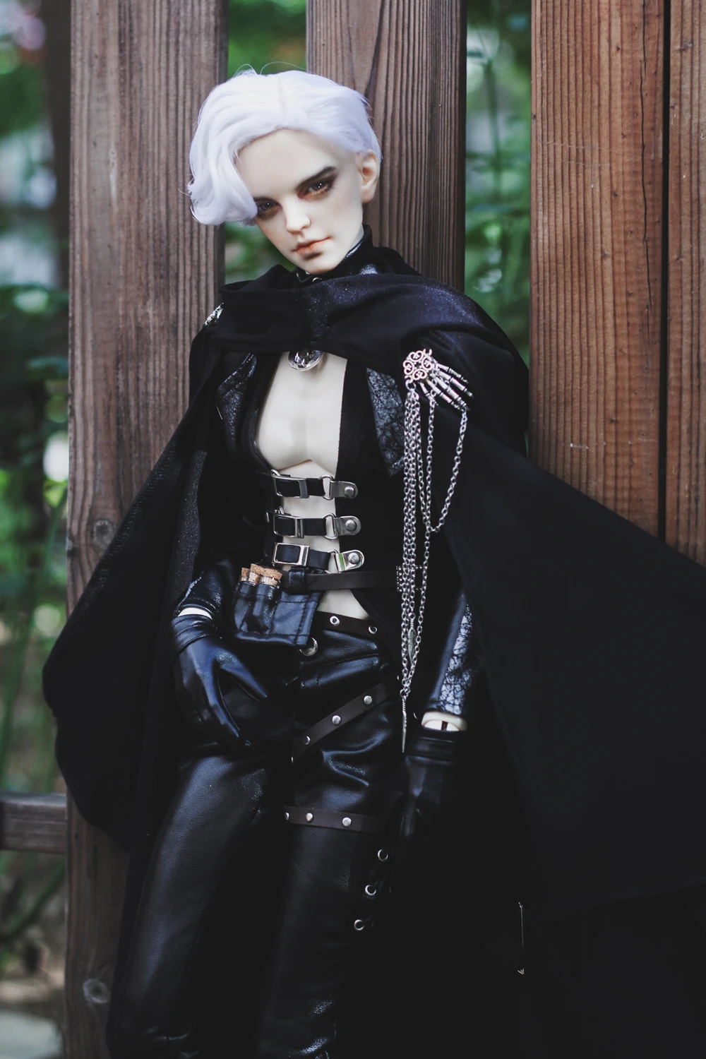 Черный кожаный костюм BJD Uncle 1/3 SD SSDF Одежда для кукол|doll clothes|sd doll clothesbjd clothes |