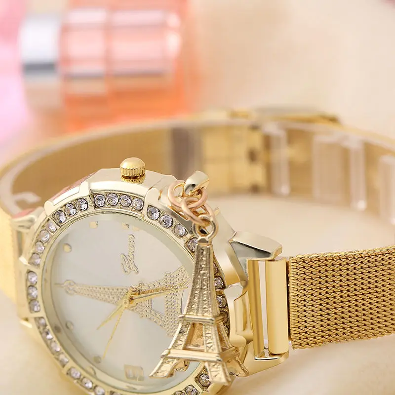 Женские модные часы с подвеской в виде башни женские антикварные кварцевые