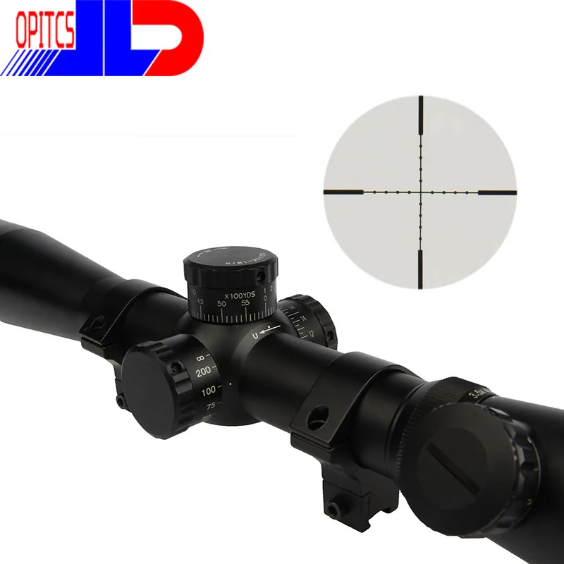 Hunting 3.5-10x40E Rifle Scope Red Illuminated Riflescope for11 level controls Free 20MM/11MM Mount shipping | Спорт и развлечения