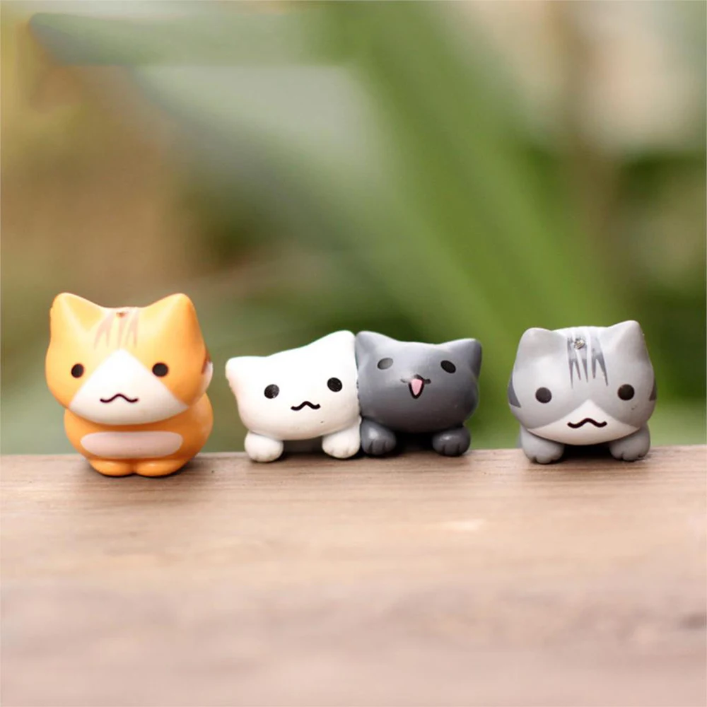 DIY Craft Cat For Fairy садовое украшение миниатюрное Figurine фигурка декор для кукольного