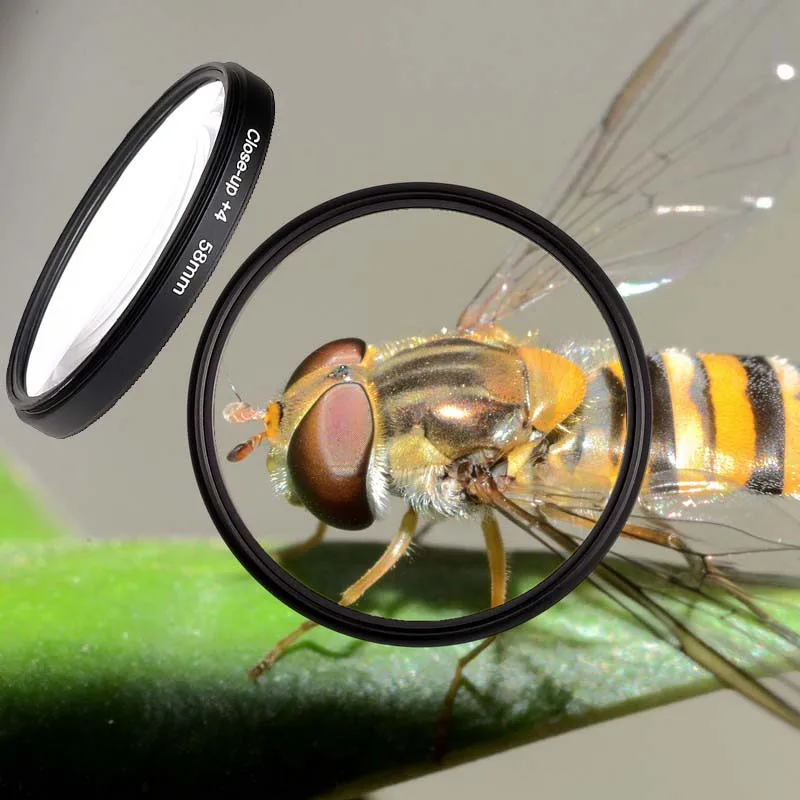 Макрофильтр 49 мм 52 55 58 62 67 72 77 для камеры CANON EOS Rebel T6i T6 T5i T5 T4i T3i SL1|filter for canon|77mm macroclose up