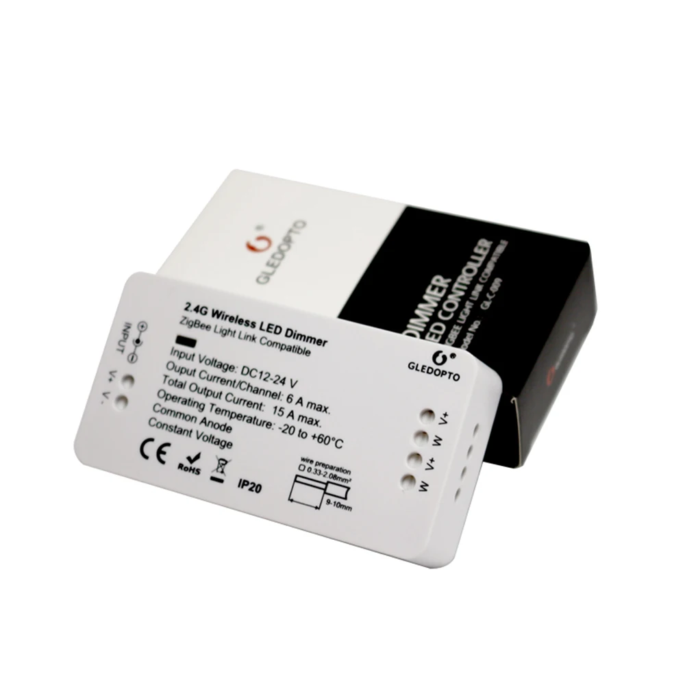 Светодиодный контроллер ZIGBEE совместимый с Echo RGB + CCT/WW/CW Контроллер zigbee диммер