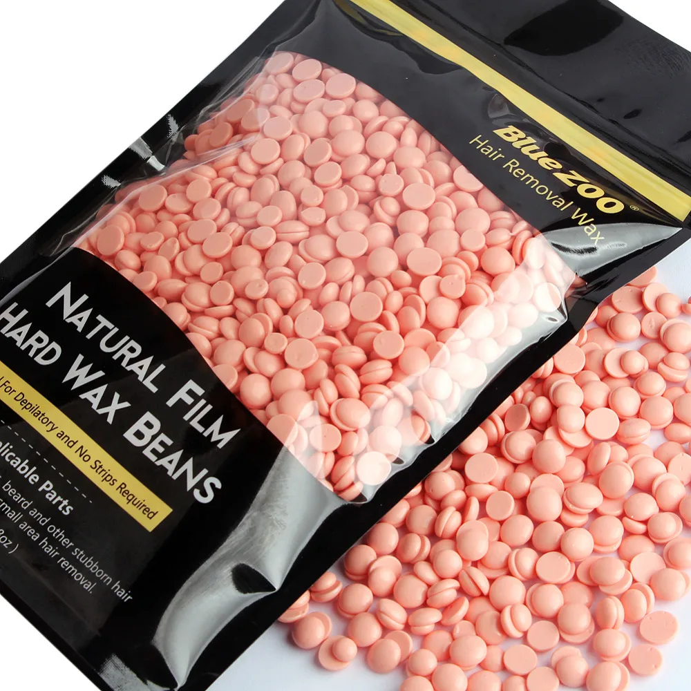 

1 Bag 250g No Strip Depilatory Hot Film Hard Wax Pellet Waxing Bikini Hair Removal Bean Powerful Clean Removal Hair Rose Taste