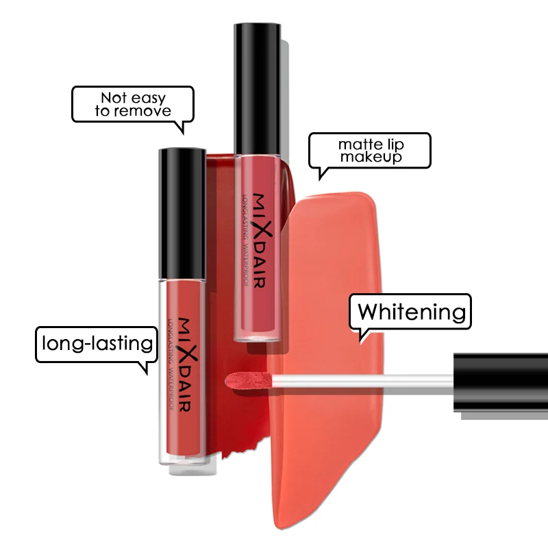Жидкая матовая губная помада MIXDAIR водостойкая Помада для губ долговечный матовый
