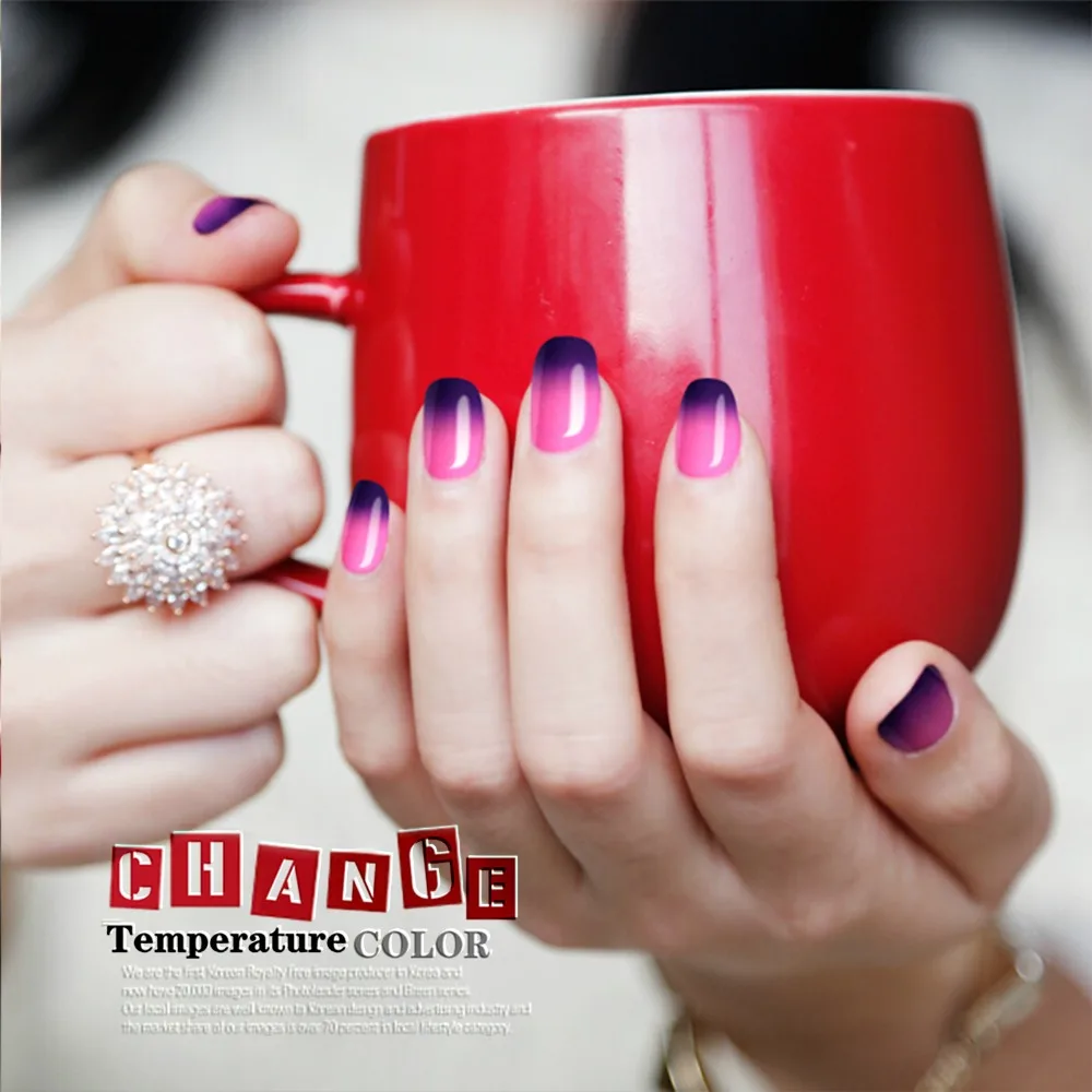 6pcs/lot Temperature Color Changing gel LED UV Soak off Gel Lacquer Nail Art Set | Красота и здоровье