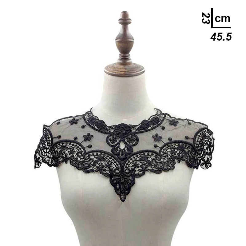 Style 7 1 шт. черный и белый 5 стилей красивый цветок кружевной ткани Швейные принадлежности "сделай сам" декольте воротник костюм украшения Аксессуары - Цвет: Style 7
