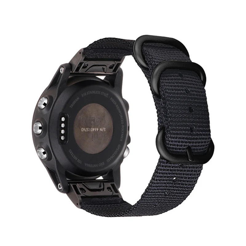 Laforuta для Garmin Forerunner 945 935 нейлоновый ремешок Fenix 5X5 5S 3 3HR D2 S60 gps 26 мм/22 мм/20 мм часы Quick