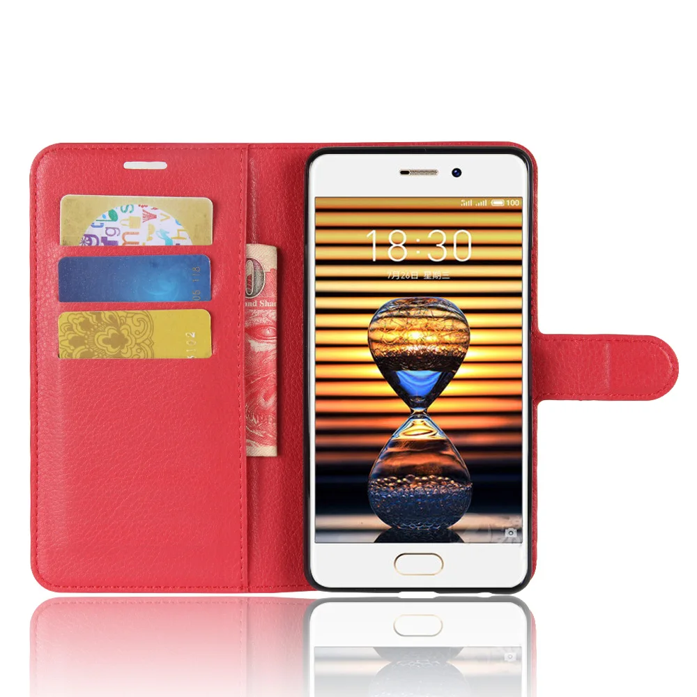 Для Meizu Pro 7 Чехол-книжка откидная крышка из искусственной кожи чехол-подставка для телефона чехол s для Meizu Pro 7 чехол s держатель для телефона