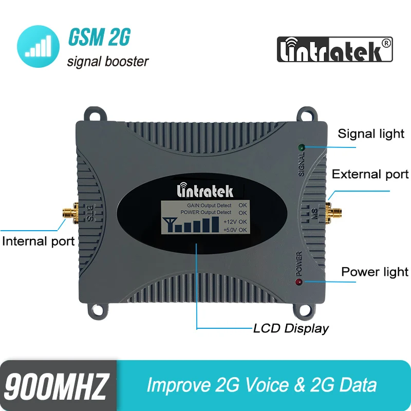 Усилитель сигнала сотовой связи Lintratek GSM 900 МГц 2G Voice Data (B8) антенна Yagi + кабель 10 м #4 |
