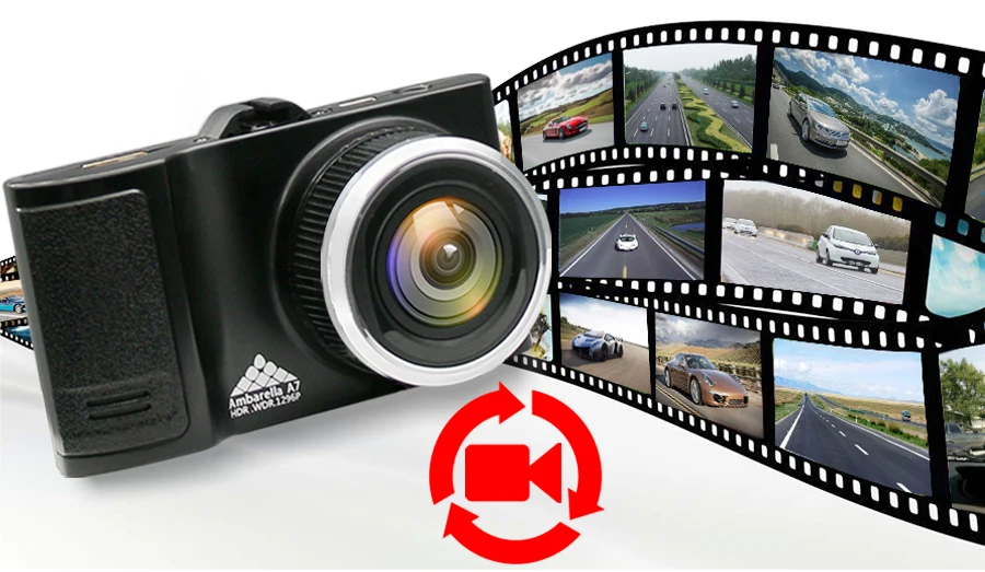 KOMMANDER Автомобильные видеорегистраторы GPS камера 2 в 1 LDWS Ambarella A7LA50 скорость cam Full HD 1296 P видеомагнитофон " ночного видения регистраторы