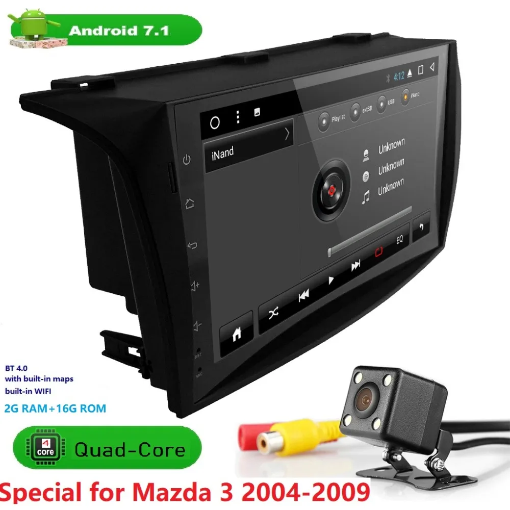 Четырехъядерный Android7.1 подходит для MAZDA 3 MAZDA3 2004 2005 2006 2007 2008 2009CarMonitor Автомобильный
