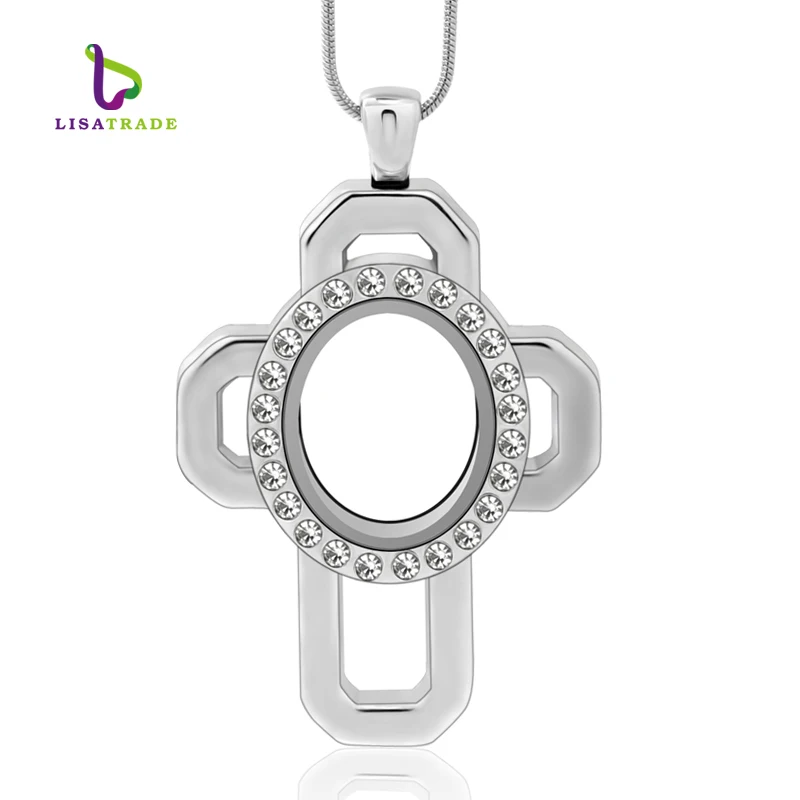 Diylocket кулон с фото крест магнитное стекло медальон Подвеска Ожерелье для женщин и