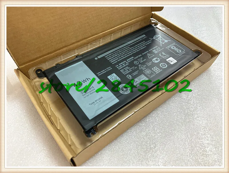 Ноутбук Тип батареи WDX0R 11,4 V 42WH для DELL Inspiron 15 5568/13 7368 3crh3 I7368-0027 WDX0R WDXOR
