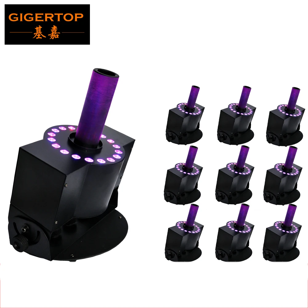 Цена со скидкой 10XLOT 18X3W RGB Led Co2 струйная машина сценический специальный эффект