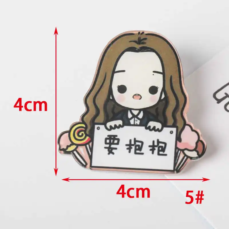 JL 1 шт. микс Леон девушка мультфильм значки на булавке Kawaii Значки рюкзаке