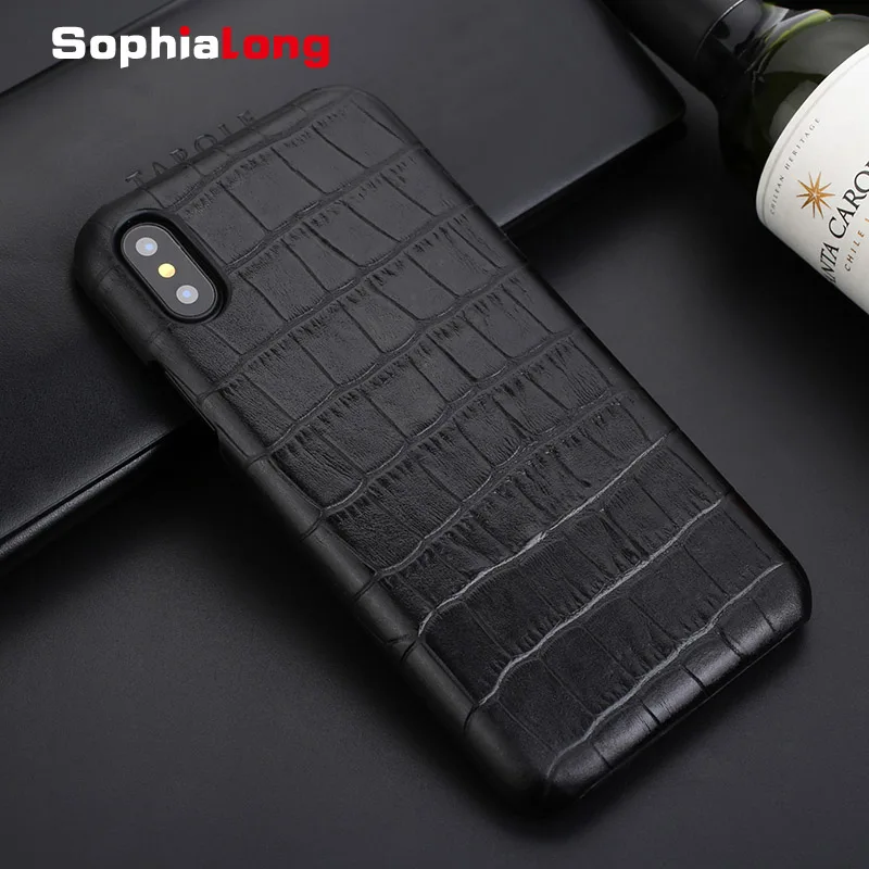 Для iPhone X XR XS натуральная кожа чехол для задней панели Чехол 10 10S Max Роскошный SophiaLong